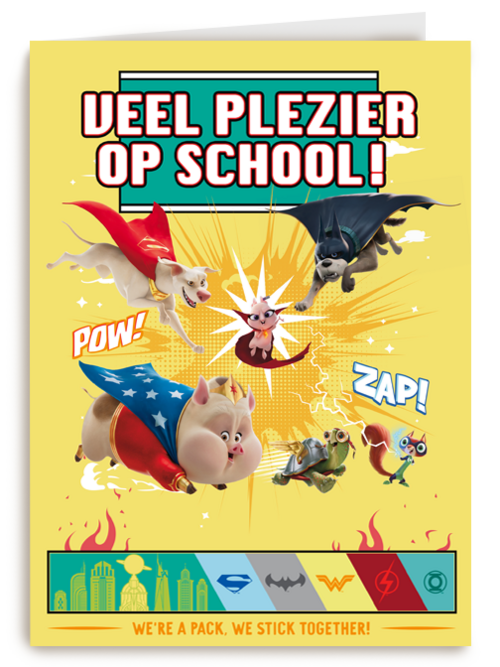 Kaart Hallmark | Back To School | Superpets Kaart Veel Plezier Op School