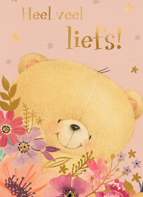 Houten Kaart Moederdag | Houten Kaart Hallmark | Moederdag | Moederdag Kaart Klassiek Forever Friends Heel Veel Liefs