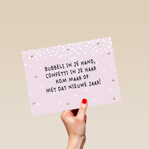 bubbels in je hand