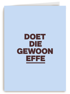 And C Doet die gewoon effe