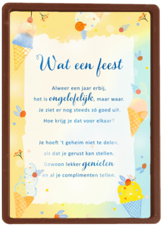 Verjaardagskaart wat een feest More than words