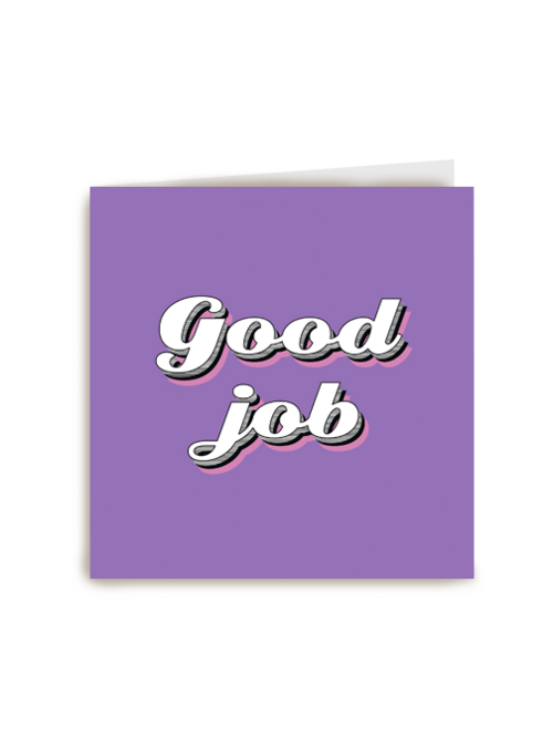 Good job in paars