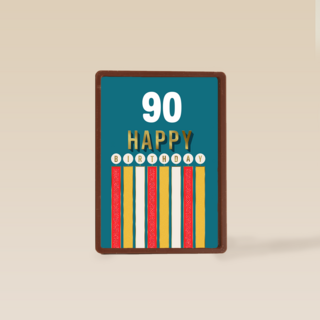 Verjaardagskaart Happy Birthday kaarsjes leeftijd