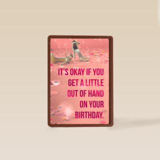 Verjaardagskaart wild feestje