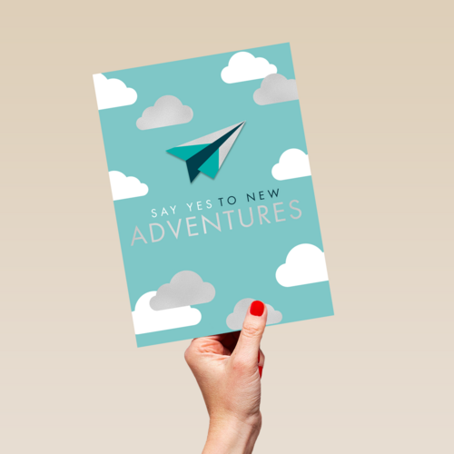 emigratie kaart say yes to new adventures