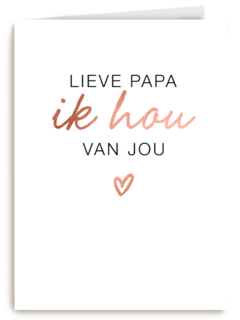vaderdag kaart hip lieve papa ik hou van jou