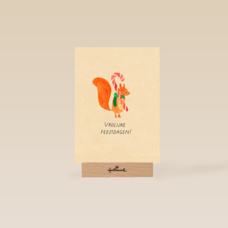 Kinderpostzegels Eekhoorn Vrolijke feestdagen