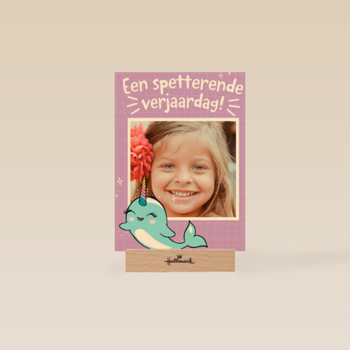 een spetterende narwal verjaardag voor jou