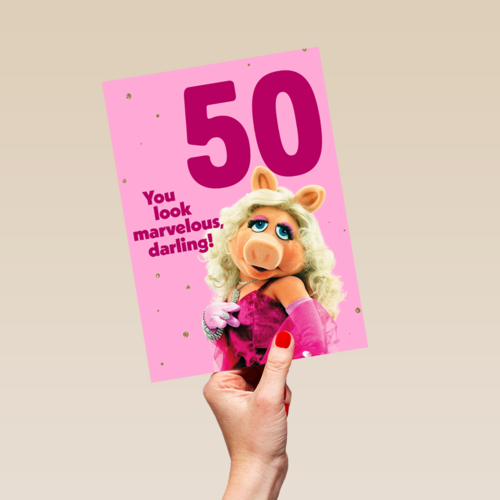 Miss piggy verjaardagskaart you look marvelous