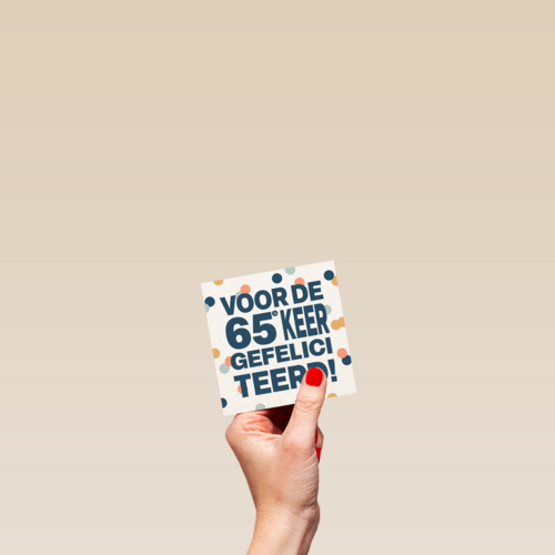 Voor de 65e keer gefeliciteerd