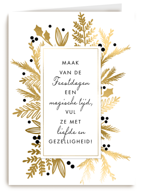 Kerstkaart stijlvol maak van de feestdagen een magische tijd