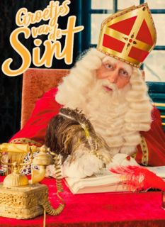 Sinterklaaskaart Groetjes van Sint