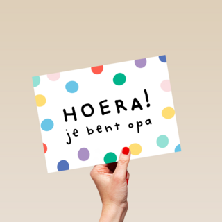geboorte kleinkind hoera je bent opa