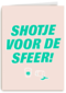 Verjaardagskaart man vrouw grappig shotje voor de sfeer