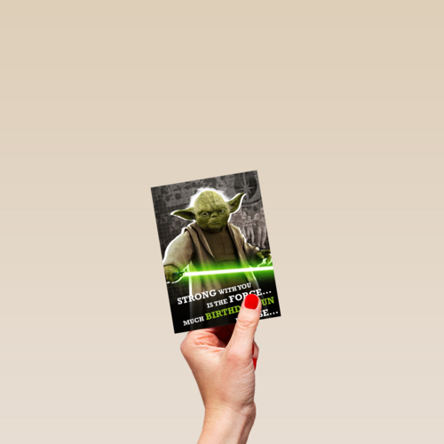 Star Wars Yoda much birthday fun