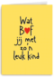 vaderdag kaart wat bof jij met zon leuk kind