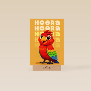 Verjaardag Hoera Papegaai