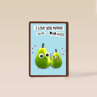 moederdag kaart mama you are pear fect