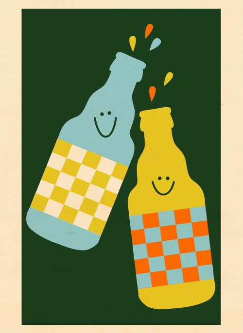 Houten Kaart Verjaardagskaarten | Verjaardagskaart Biertjes