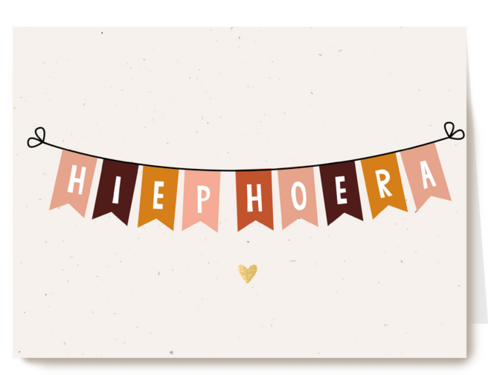 Verjaardagsslinger hiep hiep hoera