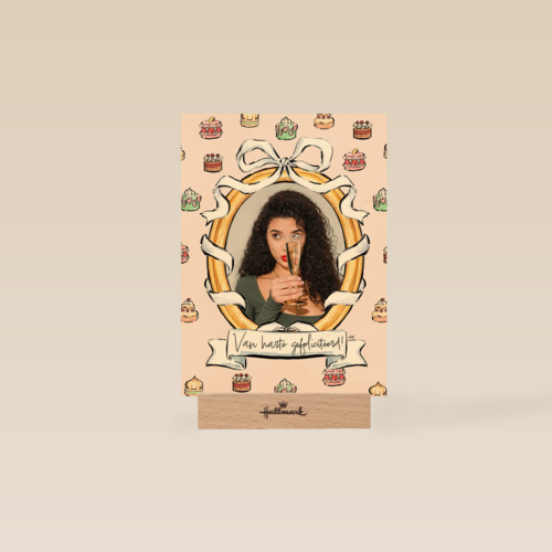 Verjaardagskaart foto cupcakes en spiegel