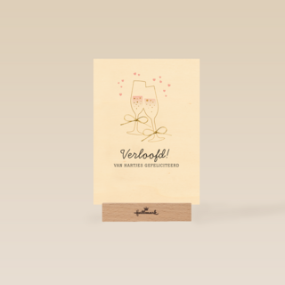 Verloofd Van Hartjes gefeliciteerd