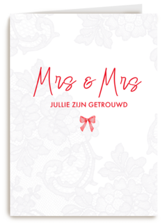 Mrs Mrs jullie zijn getrouwd