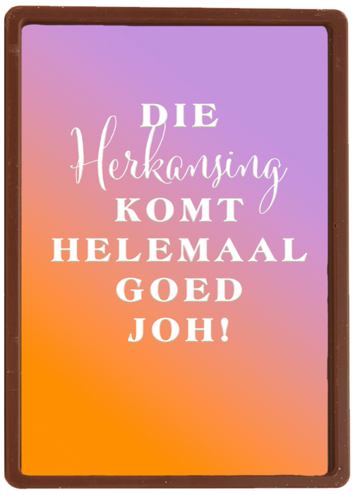Chocolade Kaart Diploma | Hallmark | Chocolade Kaart Hallmark | Diploma | Herkansing Komt Goed