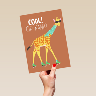 Giraf Cool Op Kamp 