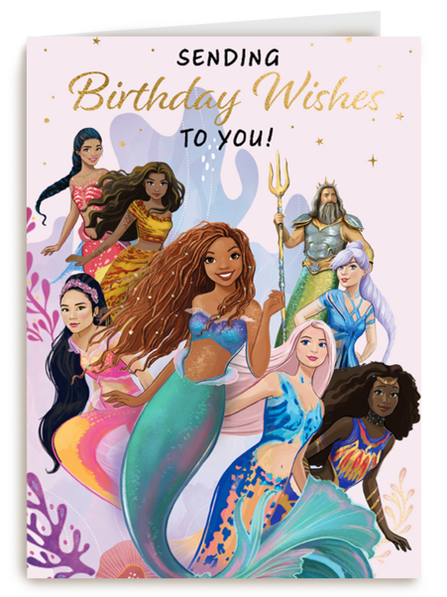 Little Mermaid verjaardagskaart Birthday wishes