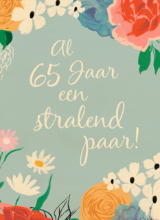 Al 65 jaar een stralend paar