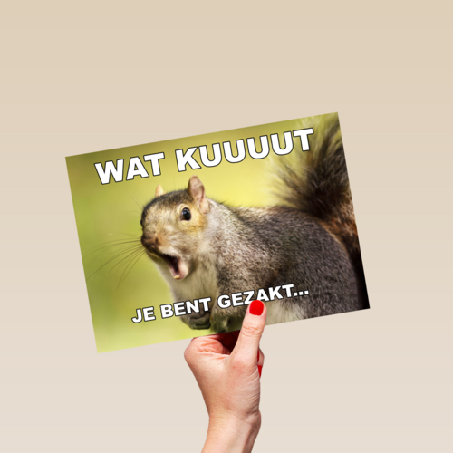 gezakt kaart wat kuuuut