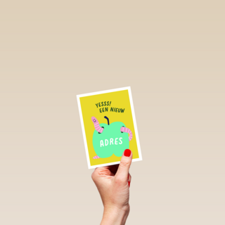 Nieuwe woning kaart yes een nieuw adres