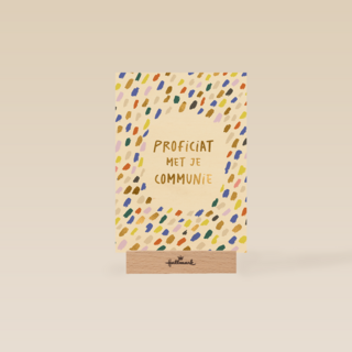 Communie proficiat kleurrijk