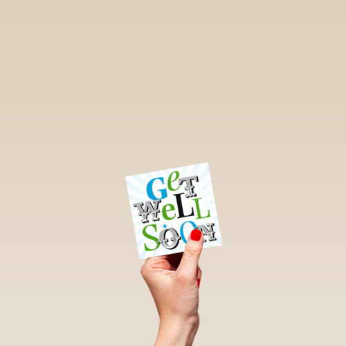 get well soon met zusters hoedje
