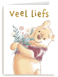 moederdag kaart winnie the pooh veel liefs