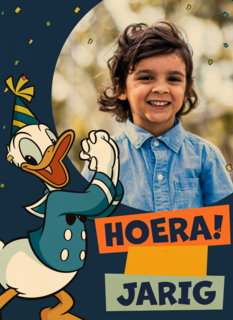 Donald Duck verjaardag fotokaart