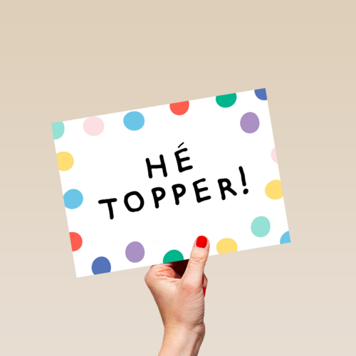 compliment kaart hee topper