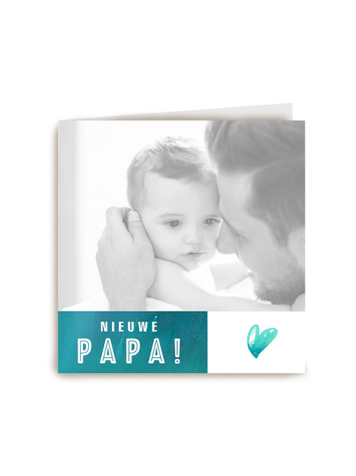 vaderdagkaart voor een hele nieuwe papa