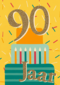 verjaardagskaart 90 jaar met cadeautjes