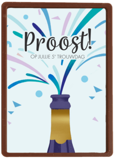 Proost op jullie 5e trouwdag