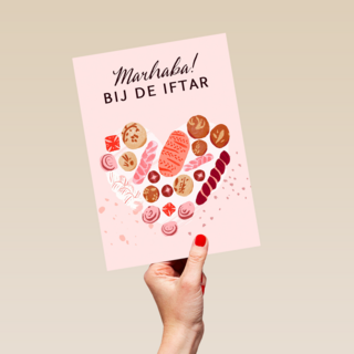 ramadan kaart Marhaba bij de iftar
