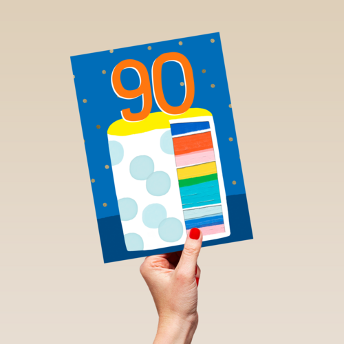 Verjaardagstaart 90 jaar