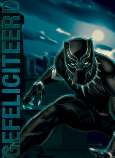 Black Panther kaart gefeliciteerd
