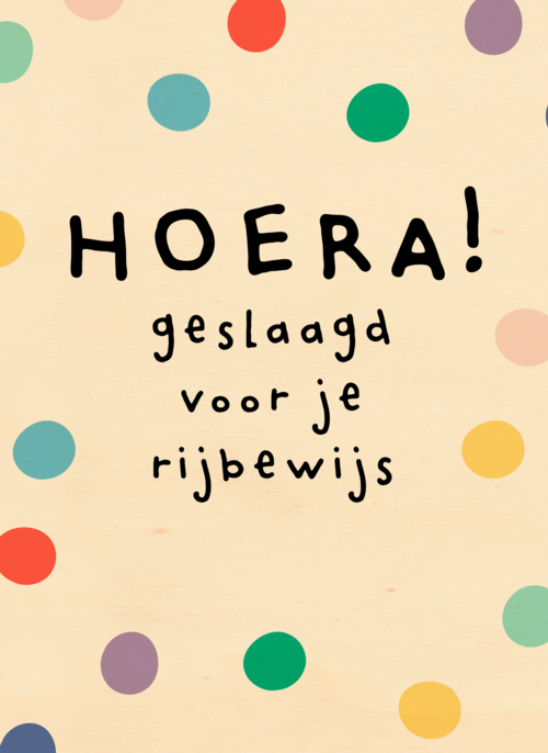 Houten Kaart Rijbewijs | Houten Kaart Hallmark | Rijbewijs | Geslaagd Kaart Hoera Geslaagd Voor Je Rijbewijs