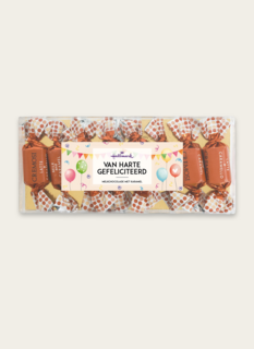Melkchocolade Karamel Bonbons Van Harte Gefeliciteerd