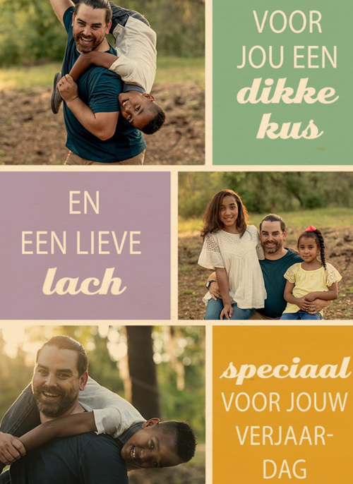 fotokaart verjaardag man 3 fotos