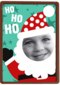hohoho grappige fotokaart kids