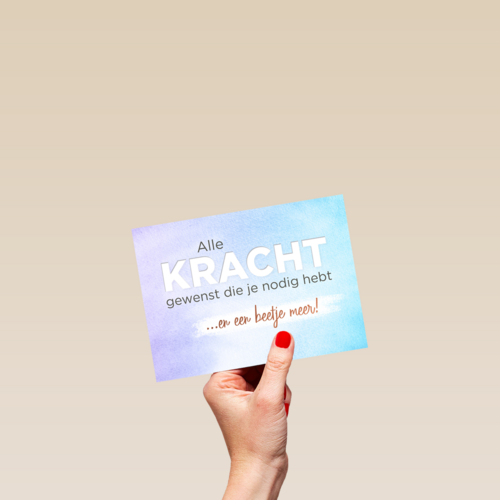 alle kracht gewenst die je nodig hebt
