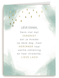 herinner je moeders warme omhelzing kaart